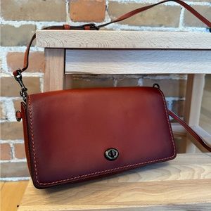 Coach crossbody bag. Full leather interior. Beautiful shape